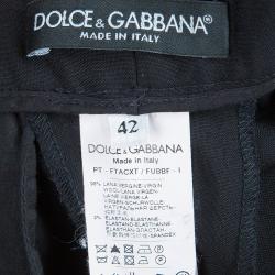 Pre Owned Dolce and Gabbana Black Trousers M