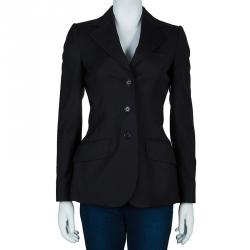 Pre Owned جاكيت دولتشي أند غابانا صوف رصاصي S