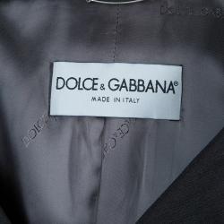 Pre Owned جاكيت دولتشي أند غابانا صوف رصاصي S