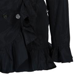 Pre Owned Dolce and Gabbana Black Nylon Coat M