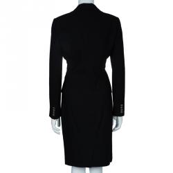 Pre Owned Dolce & Gabbana Black Contrast Lining Skirt Suit M