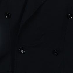 Pre Owned معطف طويل دولتشي أند غابانا بصفين أزرار أسود M