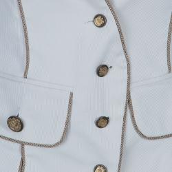 Pre Owned جاكيت دولتشي أند غابانا كريمي بلا أكمام S