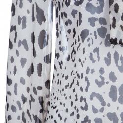 مملوكة مسبقًا بلوزة دولتشي أند غابانا نقش فهد حرير بيج