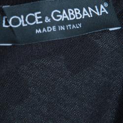 Dolce and Gabbana Black Lace Top and Cardigan Set M