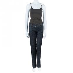 مملوكة مسبقًا Dolce and Gabbana Black Denim Jeans S