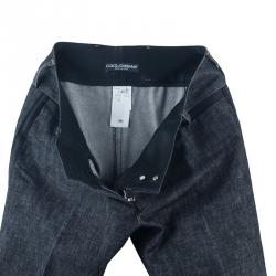 مملوكة مسبقًا Dolce and Gabbana Black Denim Jeans S