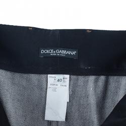 مملوكة مسبقًا Dolce and Gabbana Black Denim Jeans S