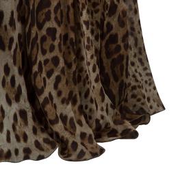 مملوكة مسبقًا Dolce And Gabbana Leopard Print Gown M