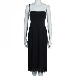 Pre Owned فستان دولتشي أند غابانا باستييه أسود L