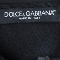Pre Owned فستان دولتشي أند غابانا باستييه أسود L