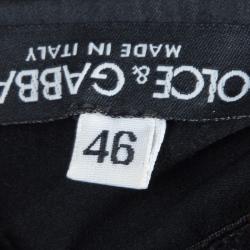 Pre Owned فستان دولتشي أند غابانا باستييه أسود L