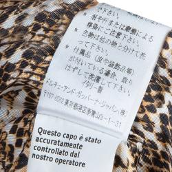 Pre Owned Dolce and Gabbana Beige Linen Embellished Coat M