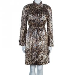 مملوكة مسبقًا Dolce And Gabbana Leopard Print Coat M