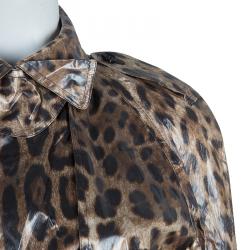 مملوكة مسبقًا Dolce And Gabbana Leopard Print Coat M