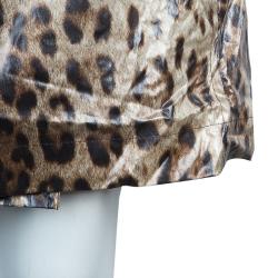 مملوكة مسبقًا Dolce And Gabbana Leopard Print Coat M