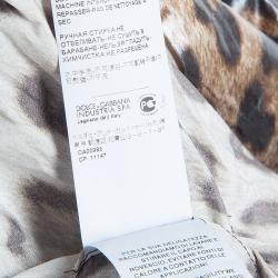 مملوكة مسبقًا Dolce And Gabbana Leopard Print Coat M