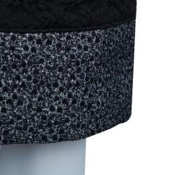 Pre Owned Dolce and Gabbana Black and Silver Broad Strap Dress S