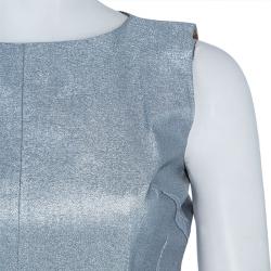 Pre Owned Dolce and Gabbana Silver Sleeveless Dress M
