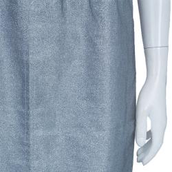 Pre Owned Dolce and Gabbana Silver Sleeveless Dress M