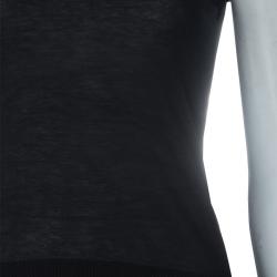 Pre Owned توب دولتشي أند غابانا تريكو أسود مورد S