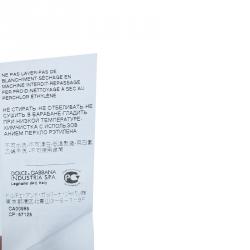 Pre Owned توب دولتشي أند غابانا تريكو أسود مورد S