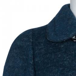 Pre Owned جاكيت دولتشي أند غابانا صوف أزرق بصفين أزرار S