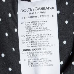 Pre Owned جاكيت دولتشي أند غابانا صوف أزرق بصفين أزرار S