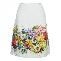 Pre Owned تنورة بنسل دولتشي أند غابانا نقوش أزهار M