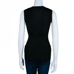 مملوكة مسبقًا Dolce And Gabbana Black Sleeveless Top M