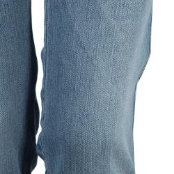 مملوكة مسبقًا Dolce and Gabbana Blue Light Wash Denim Distressed Faded Jeans M