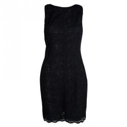 مملوكة مسبقًا فستان دولتشي أند غابانا بلا أكمام بأربطة أسود M