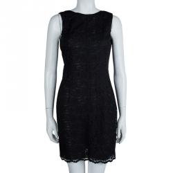 مملوكة مسبقًا فستان دولتشي أند غابانا بلا أكمام بأربطة أسود M