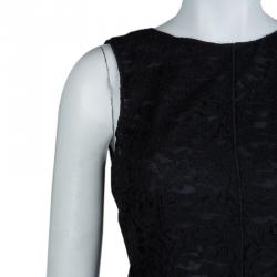 مملوكة مسبقًا فستان دولتشي أند غابانا بلا أكمام بأربطة أسود M