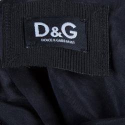 مملوكة مسبقًا فستان دولتشي أند غابانا بلا أكمام بأربطة أسود M