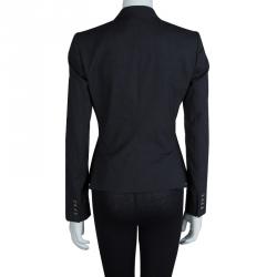 Pre Owned Dolce And Gabbana Dark Grey Fitted Blazer S