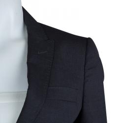 Pre Owned Dolce And Gabbana Dark Grey Fitted Blazer S