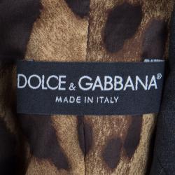 Pre Owned Dolce And Gabbana Dark Grey Fitted Blazer S