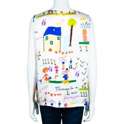 Pre Owned Dolce And Gabbana  Children's Drawing Print Top L
