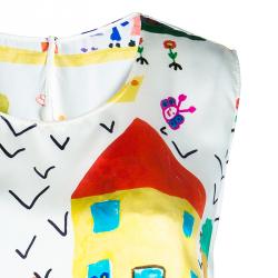 Pre Owned Dolce And Gabbana  Children's Drawing Print Top L