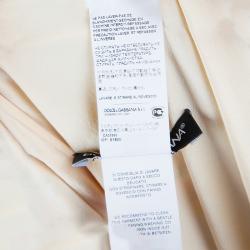 Pre Owned توب دولتشي آند غابانا حرير بيج طباعة ليمون S