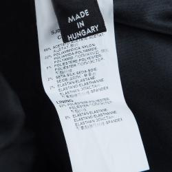 Pre Owned Dolce and Gabbana Pale Pink Contrast Notched Collar Detail Satin Blazer M