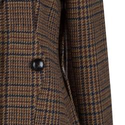 مملوكة مسبقًا Dolce and Gabbana Brown Houndstooth Lambswool Blazer M