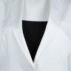 مملوكة مسبقًا Dolce And Gabbana White Cotton Tailored Blazer M