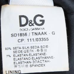 Pre Owned Dolce and Gabbana Leopard Printed Silk Sleeveless Dress M