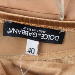 مملوكة مسبقًا توب دولتشي أند غابانا باستييه ساتان بني أوكسيديه S