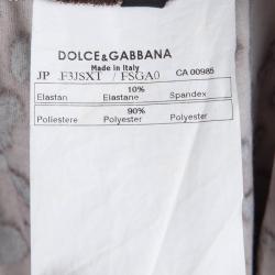 Dolce and Gabbana Leopard Printed Velvet Bermuda Shorts M