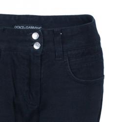 مملوكة مسبقًا Dolce and Gabbana Black Denim Skinny Jeans M