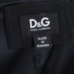 Pre Owned فستان دولتشي أند غابانا حرير مورد متعدد الألوان بلا أكمام S