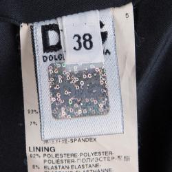 Pre Owned فستان دولتشي أند غابانا حرير مورد متعدد الألوان بلا أكمام S